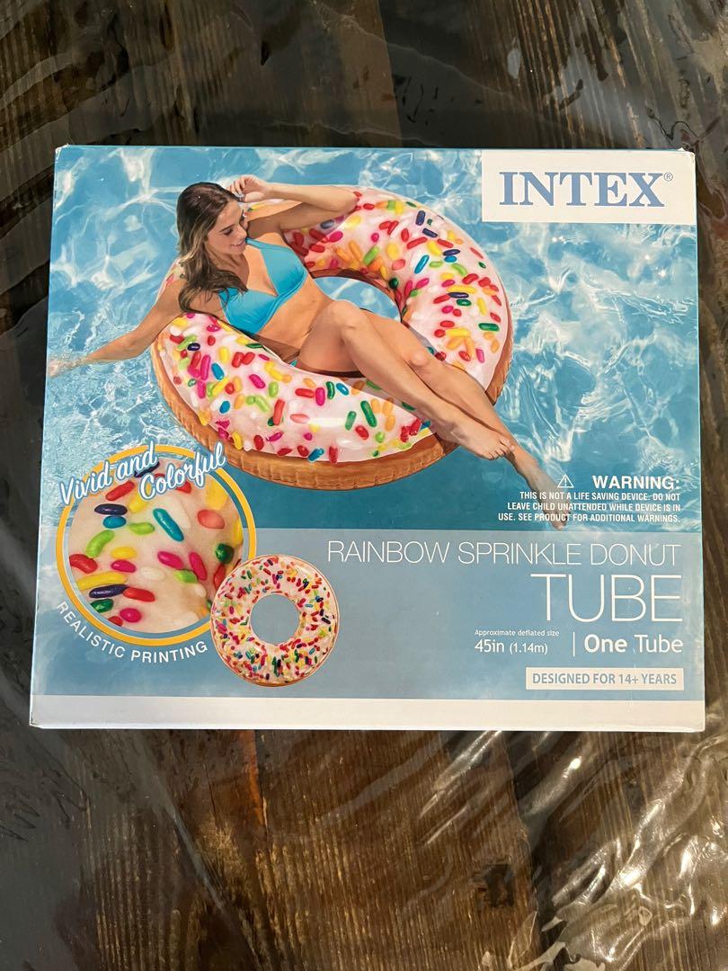 Intex rainbow donut float Sports Equipment Sports Games Water