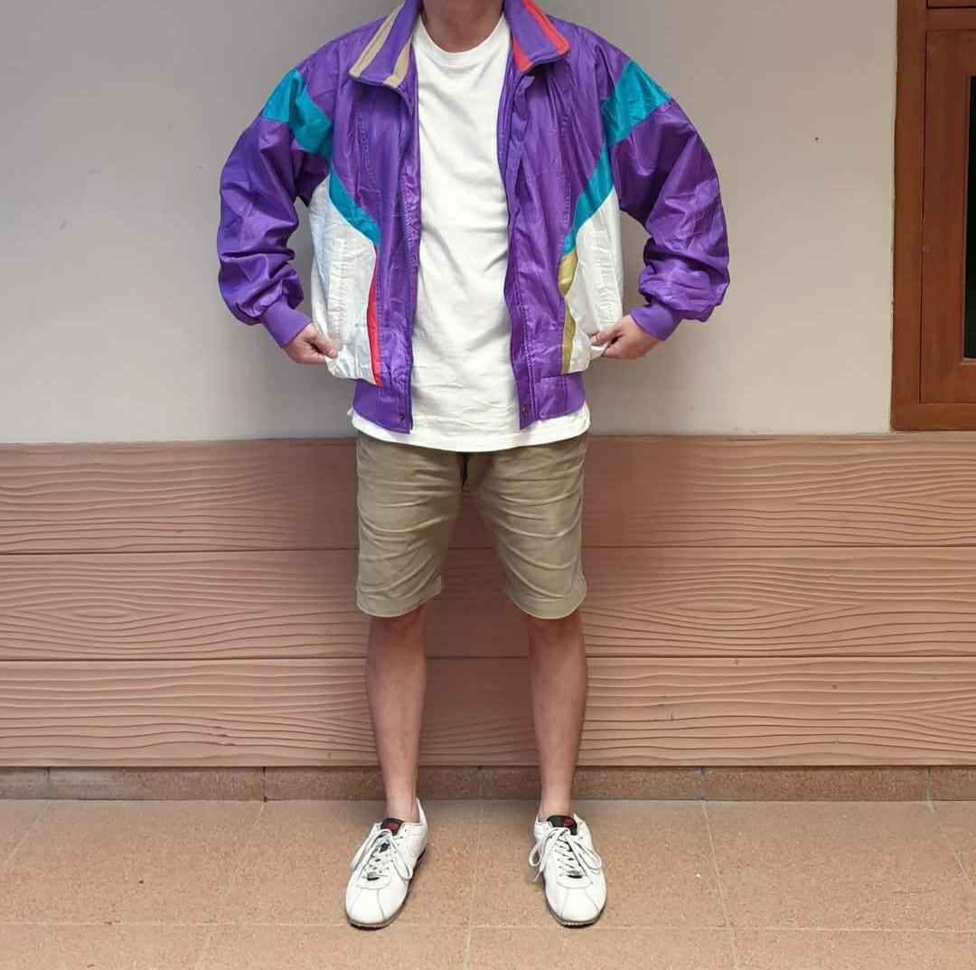 80s fashion windbreakers