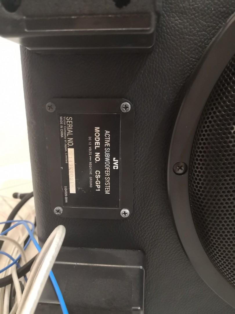 JVC active subwoofer system CSGP1, Auto Accessories on Carousell