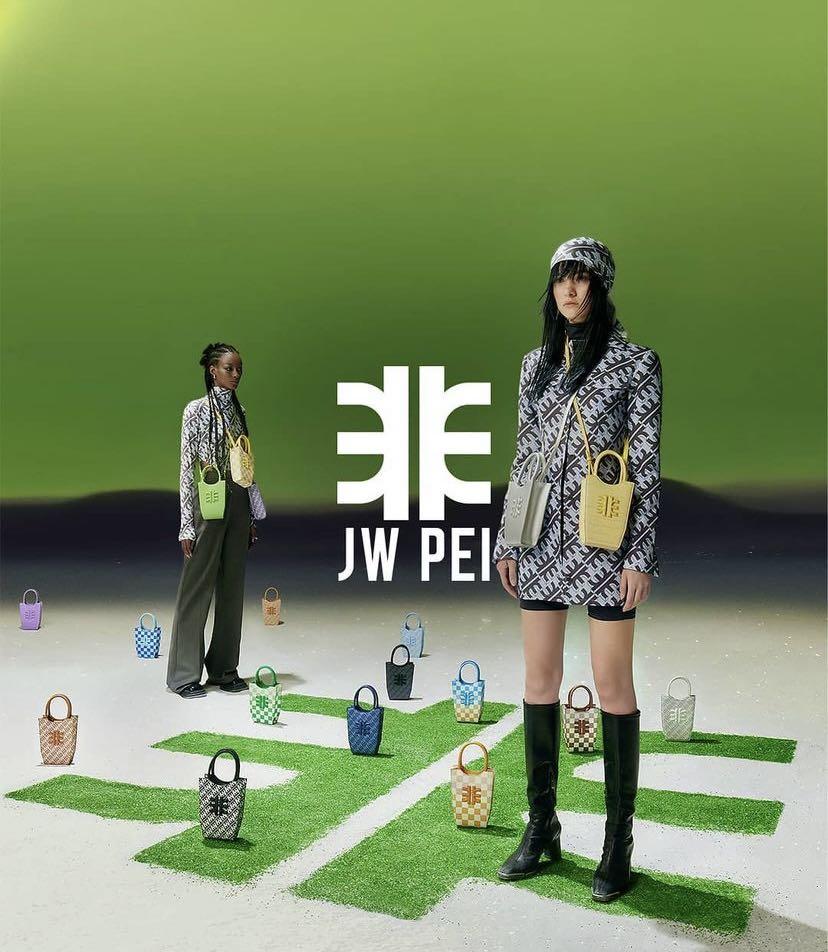 FEI Gradient Checkerboard Mini Tote Bag - Purple - Fashion Women Vegan Bag Online Shopping - JW Pei