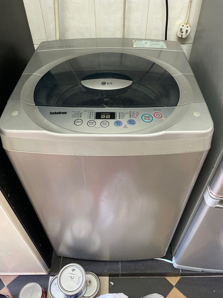 LG 7.5KG washing machine spin turbodrum auto WFT75A37ECT fuzzy logic