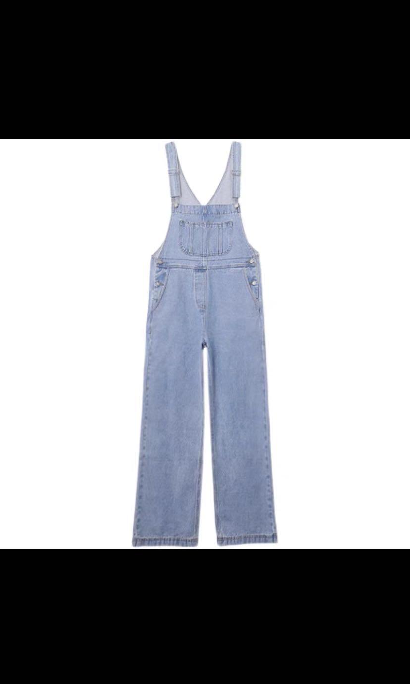 light blue overalls, Women's Fashion, Dresses & Sets, Jumpsuits on