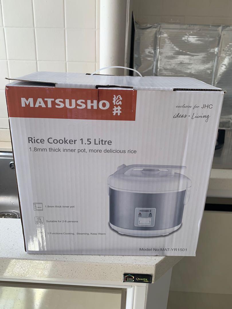 Matsusho Rice Cooker 1.5L, TV & Home Appliances, Kitchen Appliances, Cookers on Carousell