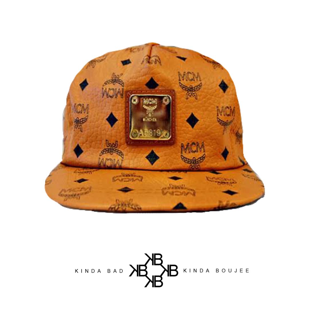 SALE MCM Rare Vintage 80 s Cognac Snapback Hat Women s Fashion