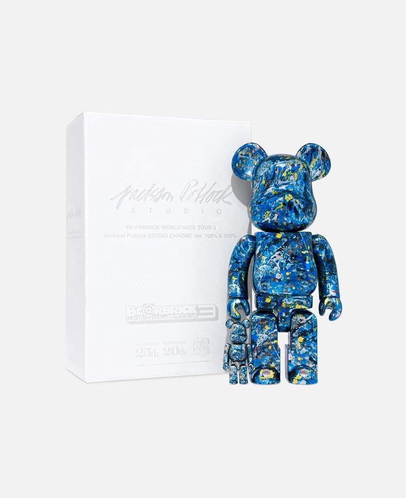 現貨| Medicom Toy BE@RBRICK JACKSON POLLOCK #SP 100% & 400% (MULTI