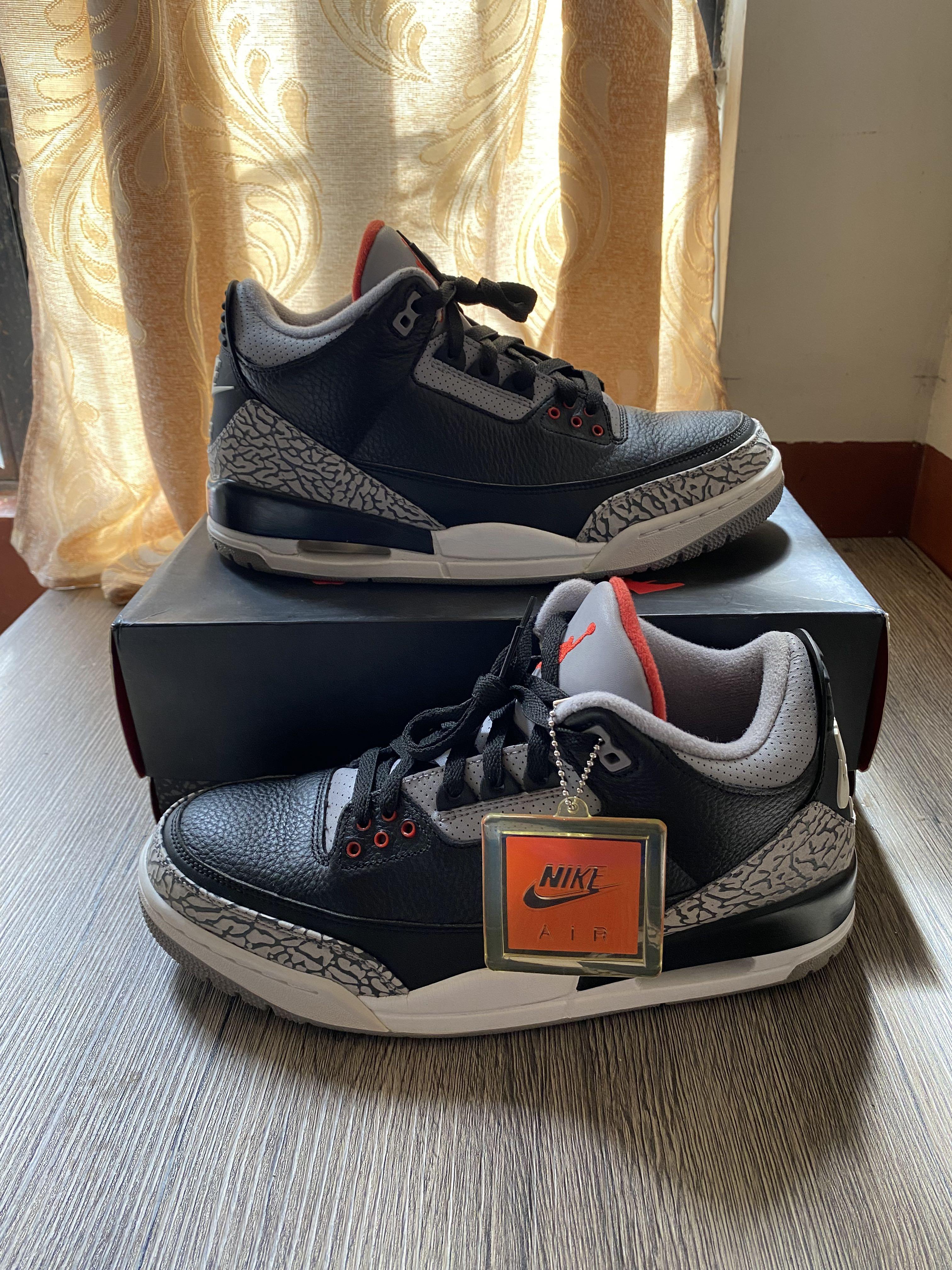 jordan 3 retro og black cement 2018