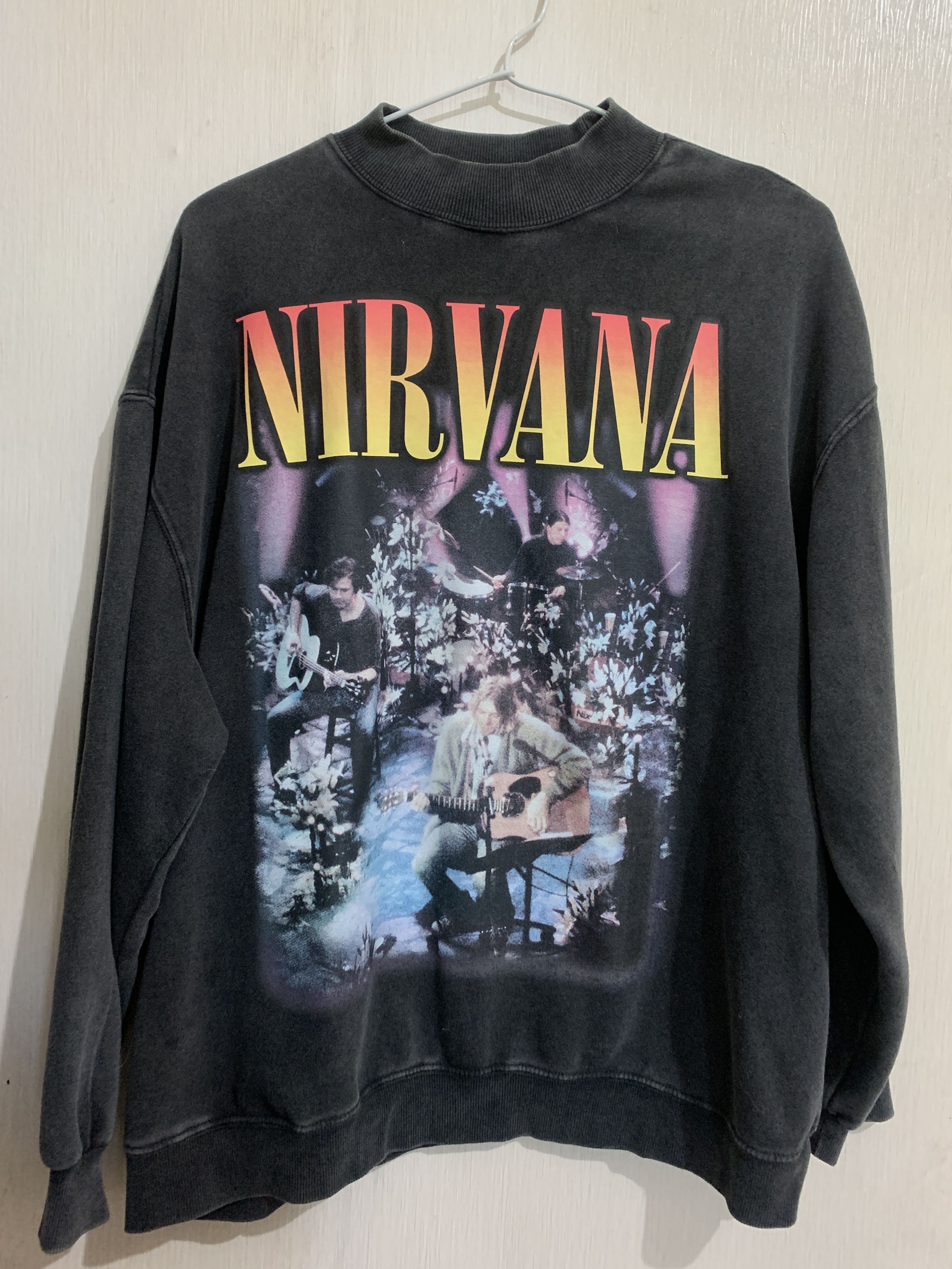 Sweater Nirvana h m Oversize Original 100 Vintage Fesyen Pria
