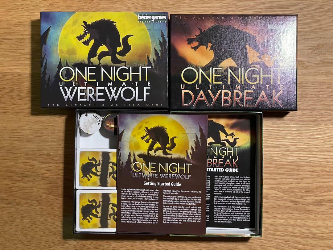 One Night Ultimate Werewolf + Daybreak Expansion, Hobbies & Toys, Toys &  Games on Carousell