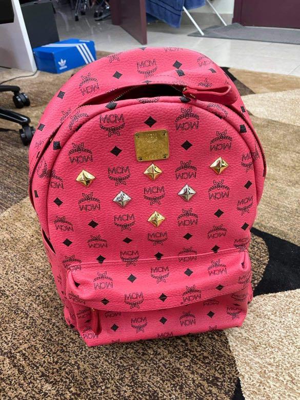 Mcm backpack sales hot pink