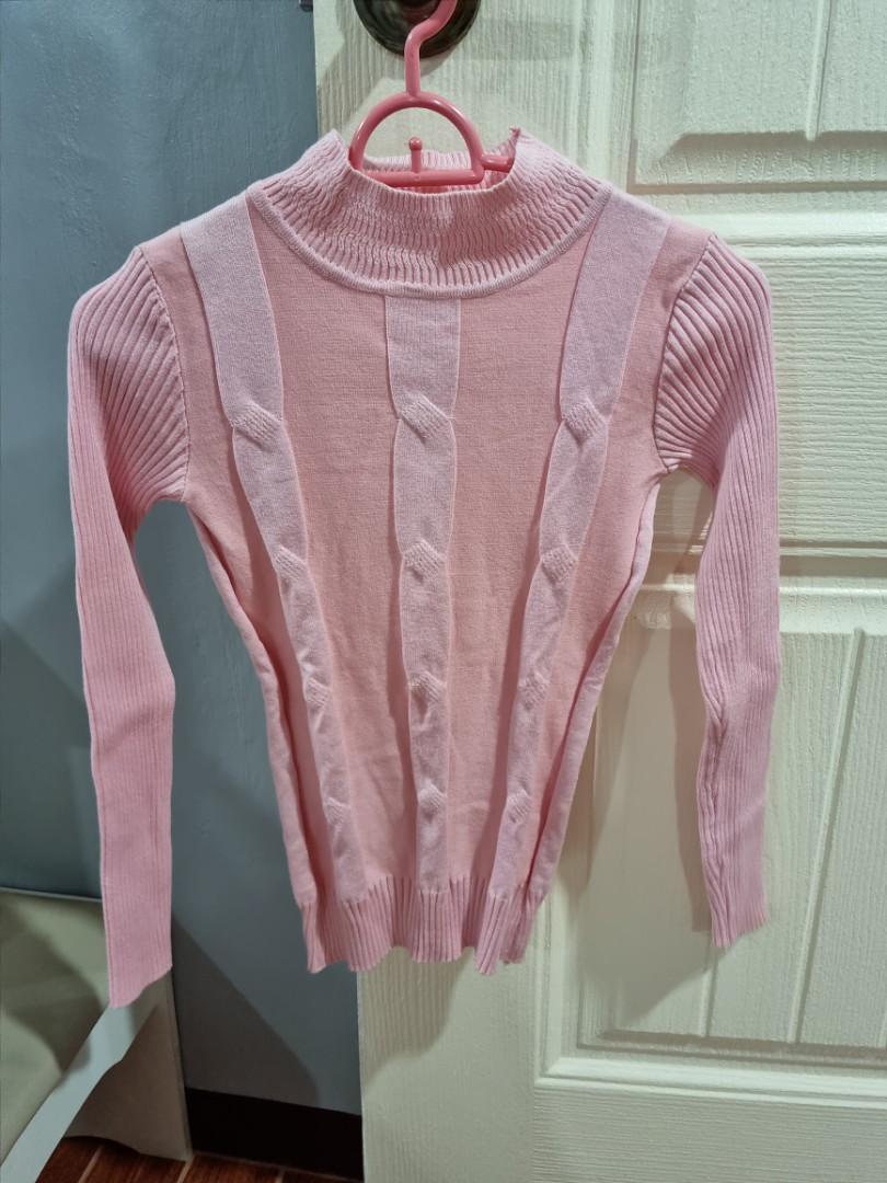 Pink Knitted Sweater (Category: Longsleeves) located in Taguig. Submitted by phpreaime (Listing ID 1135882392, Image 1). Description: Still looks new. Used twice only..