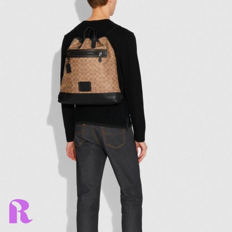 Coach academy best sale drawstring backpack