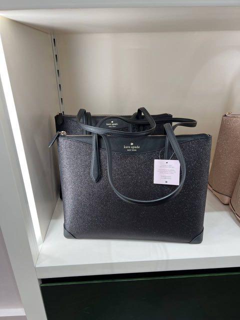 Kate spade black glitter purse store