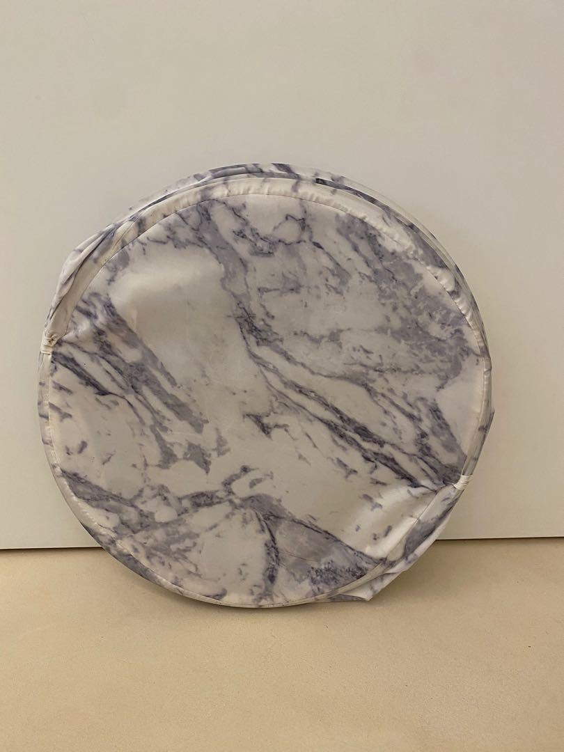 Primark Home Foldable Laundry Basket White Marble, Furniture & Home