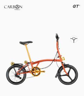 Royale by Mobot Carbon GT M9 Trifold | Foldable Bicycle | M-Bar | 9 Speed