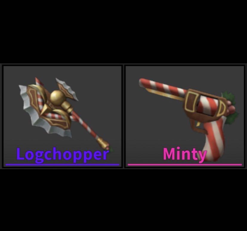 Roblox MM2 Logchopper Set (Logchopper + Minty), 電子遊戲, 遊戲機配件, 遊戲週邊商品 Carousell