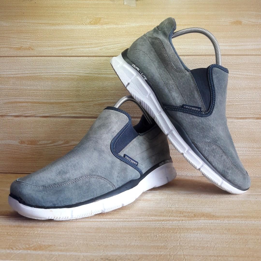 Sepatu Skechers men s suede slip on SN666041 Second Thrift