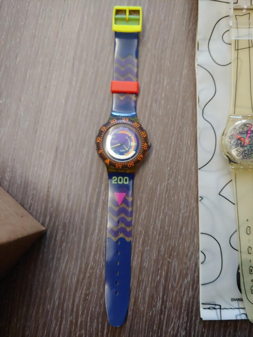 第一代Swatch （分類：手錶）位於 Hong Kong。 由 traceysmith9253 提交（商品編號 1135912742，圖片 4）。簡介： 全新未拆盒 第一代swatch 經典款式 清櫃 斷捨離!!。