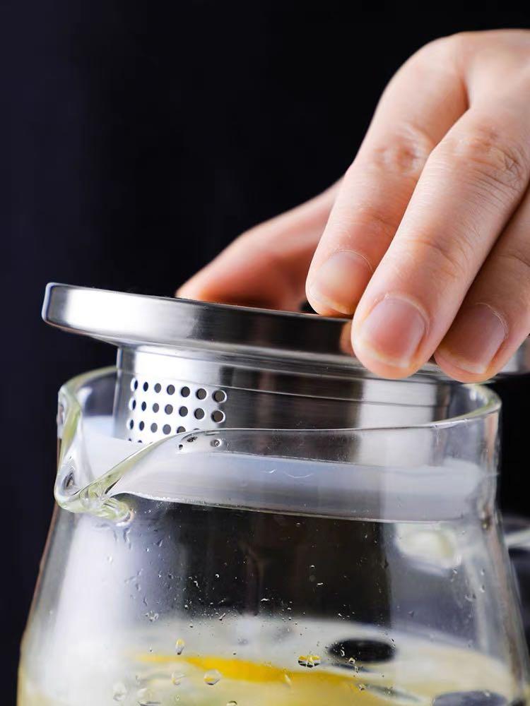 Tall glass juice jug detox water jug 1.5 litres, Furniture & Home