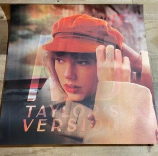 現貨 Taylor Swift Red Taylors Version Album Cover Lenticular Poster 海報