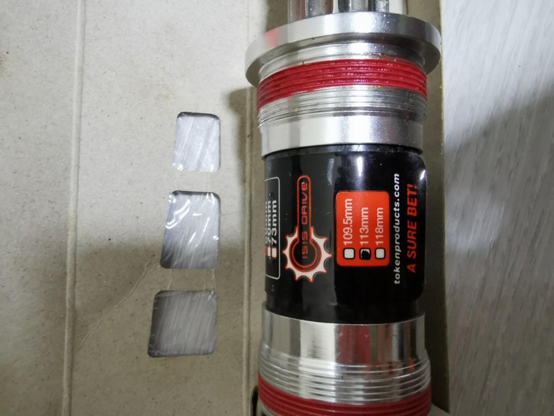 Token bottom bracket (Category: Parts & Accessories) located in Singapore. Submitted by telokyeong (Listing ID 1135957771, Image 3). Description: Hi Selling 3 pieces of Token bottom bracket. Each for $25. Details are in the pics. Please feel free to contact for more details. Thank you..