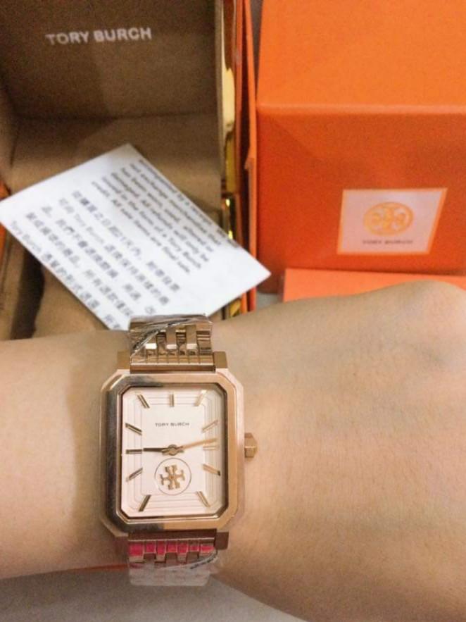 TORY BURCH SQUARE TYPE ROSEGOLD AUTHENTIC WATCH Women s Fashion