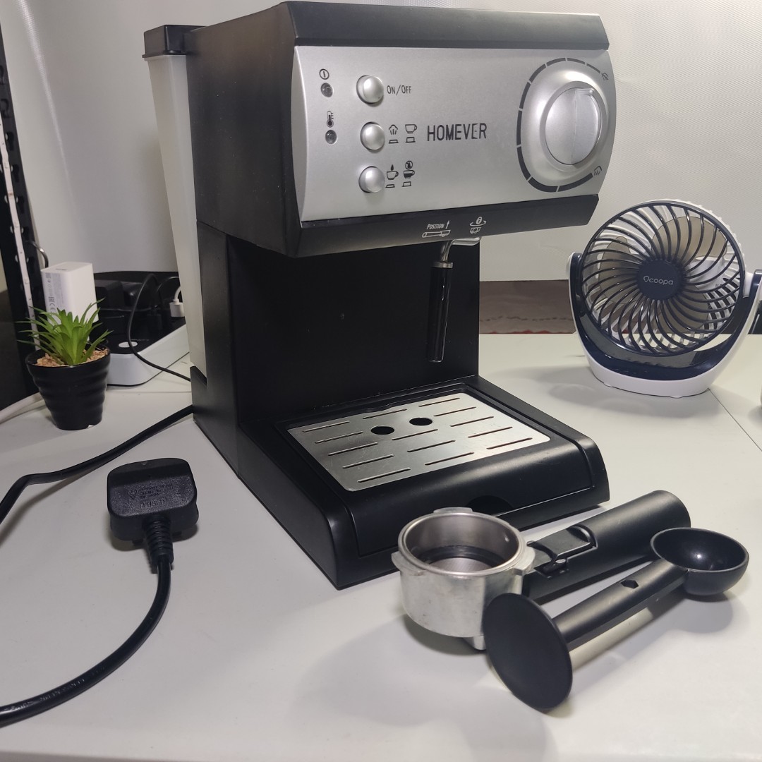 Traditional Pump Espresso Coffee Machine with Milk Steamer, HOMEVER 15