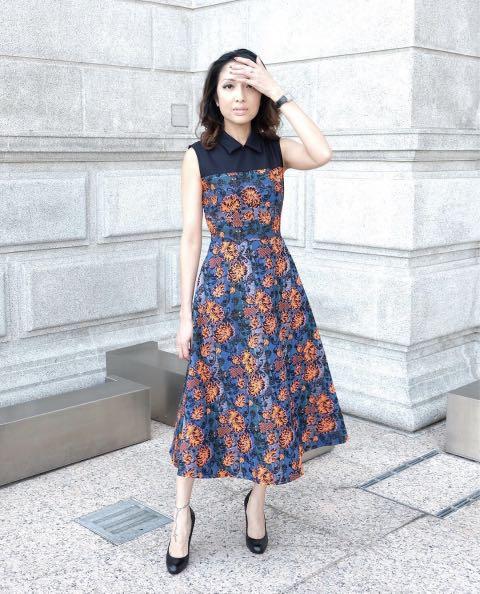 nina cut out flare dress Nina Canacci 4435 Long Formal Dress Royal / 2
