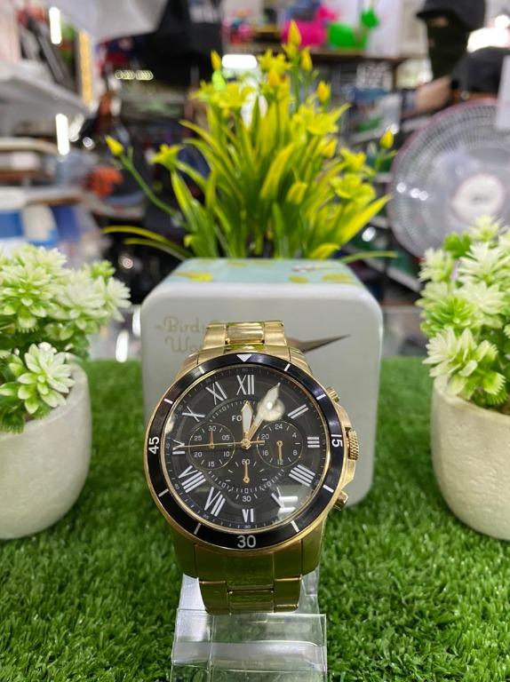 WATCH FOSSIL GRANT CHRONOGRAPH GOLD STAINLESS STEEL FS5267 Men s Fashion Watches Accessories Watches on Carousell
