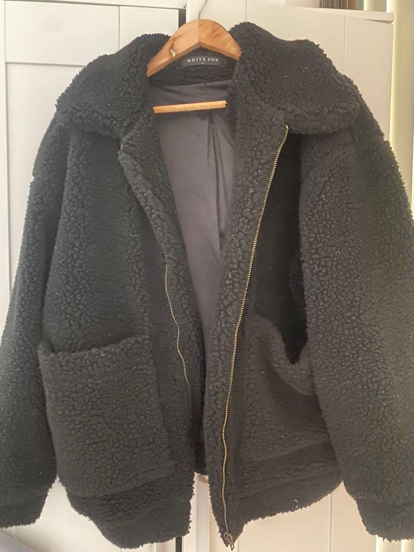 white fox boutique teddy jacket
