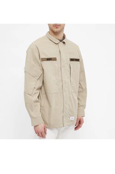 WTAPS D90 JACKET / NYCO. TUSSAH BEIGE MODULAR JUNGLE TEAM, 男裝