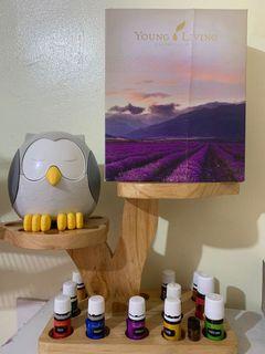 Young living owl diffuser set with 11 essential oil