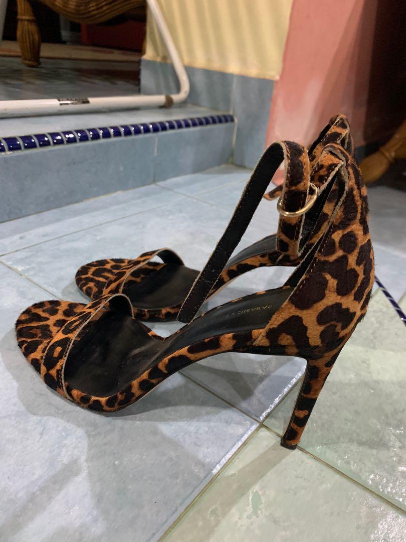 Zara leopard high heels, Women's Fashion, Footwear, Heels on Carousell