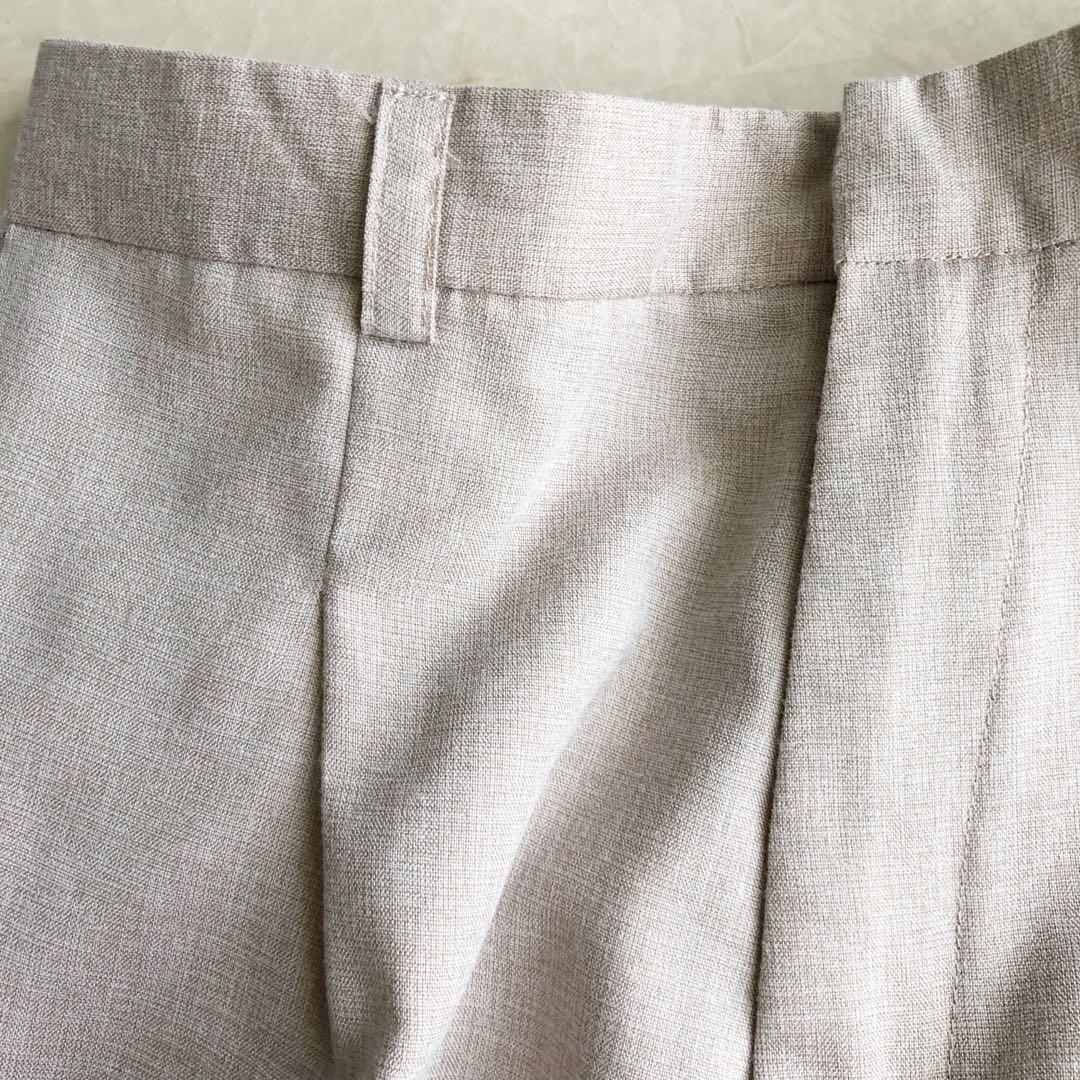 Zara style jogger pants beige, Fesyen 