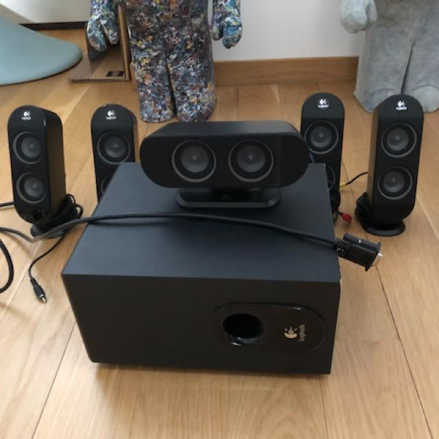 100 Working Logitech X 530 5.1 Surround Speaker System CHEAP