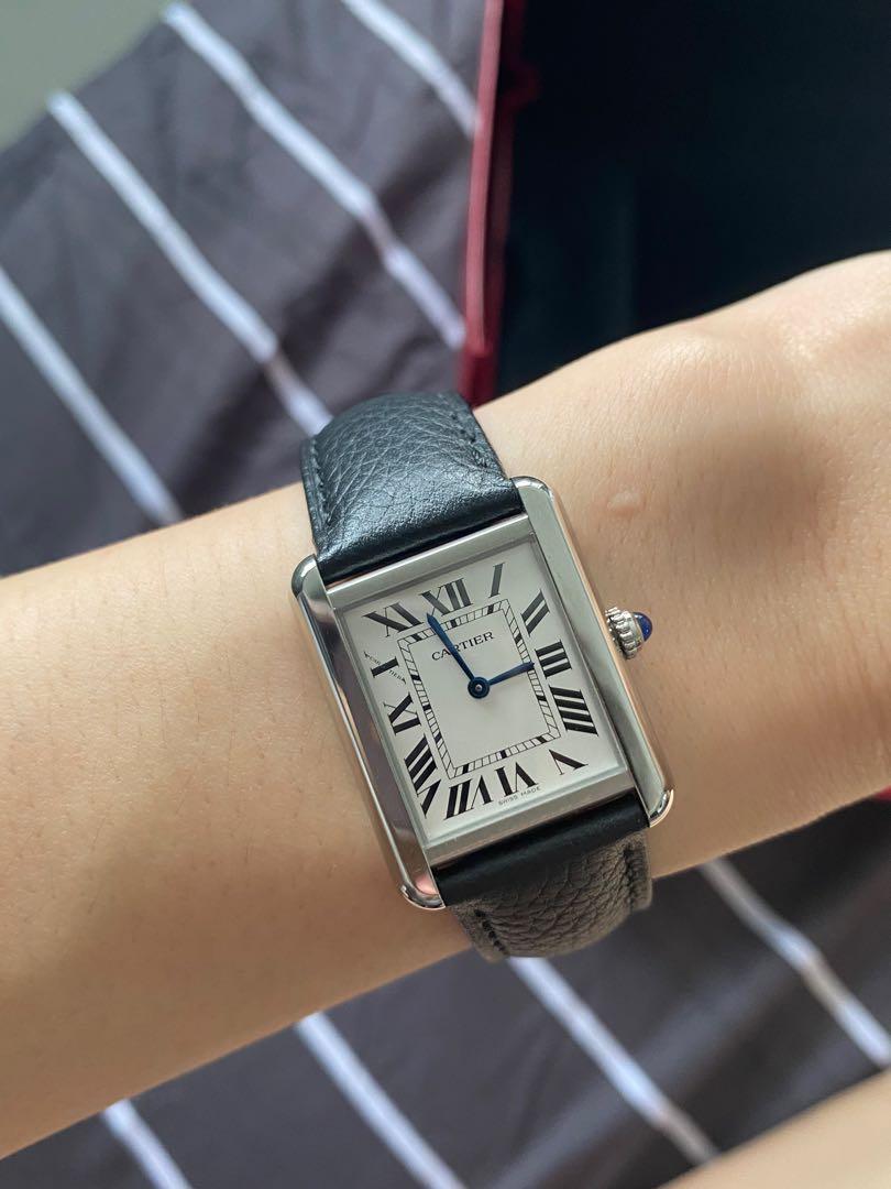 100%authentic Cartier tank watch (small 