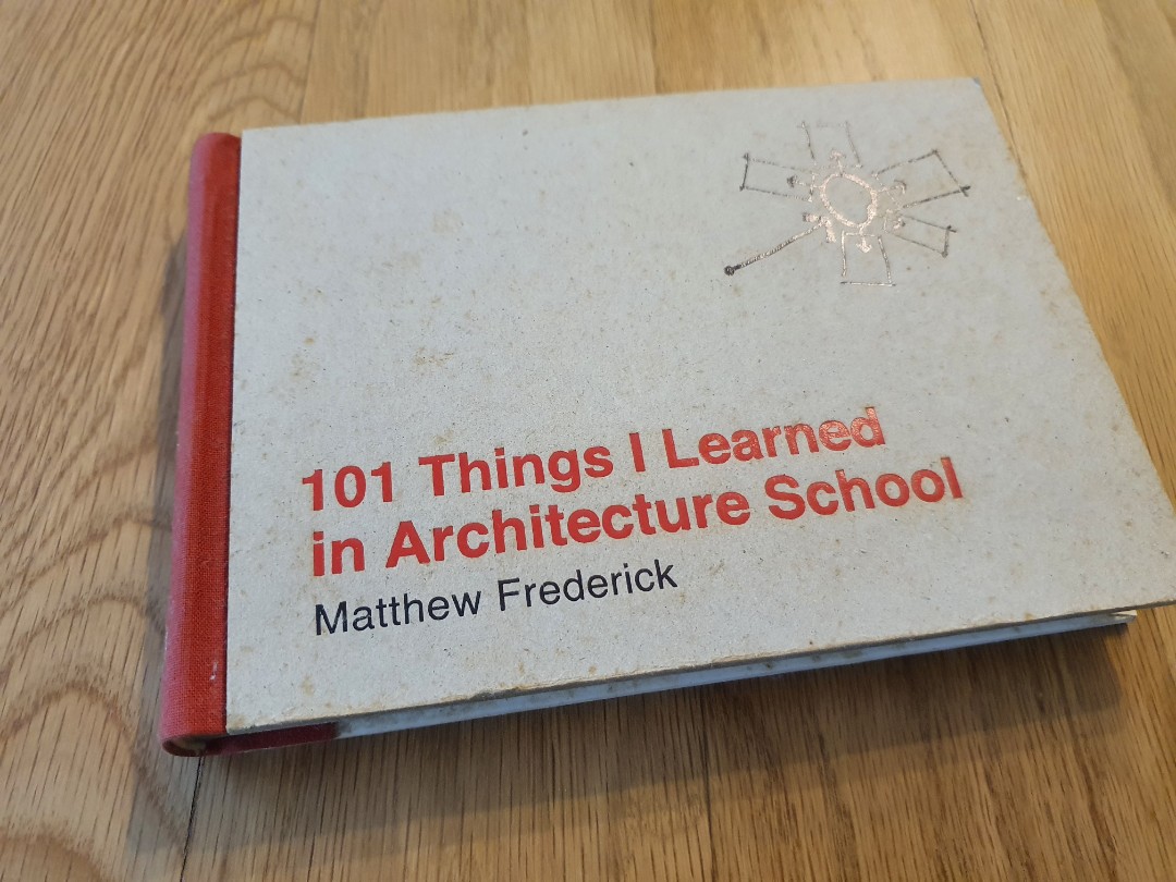 101 things I learned in architecture school, Hobbies & Toys, Books