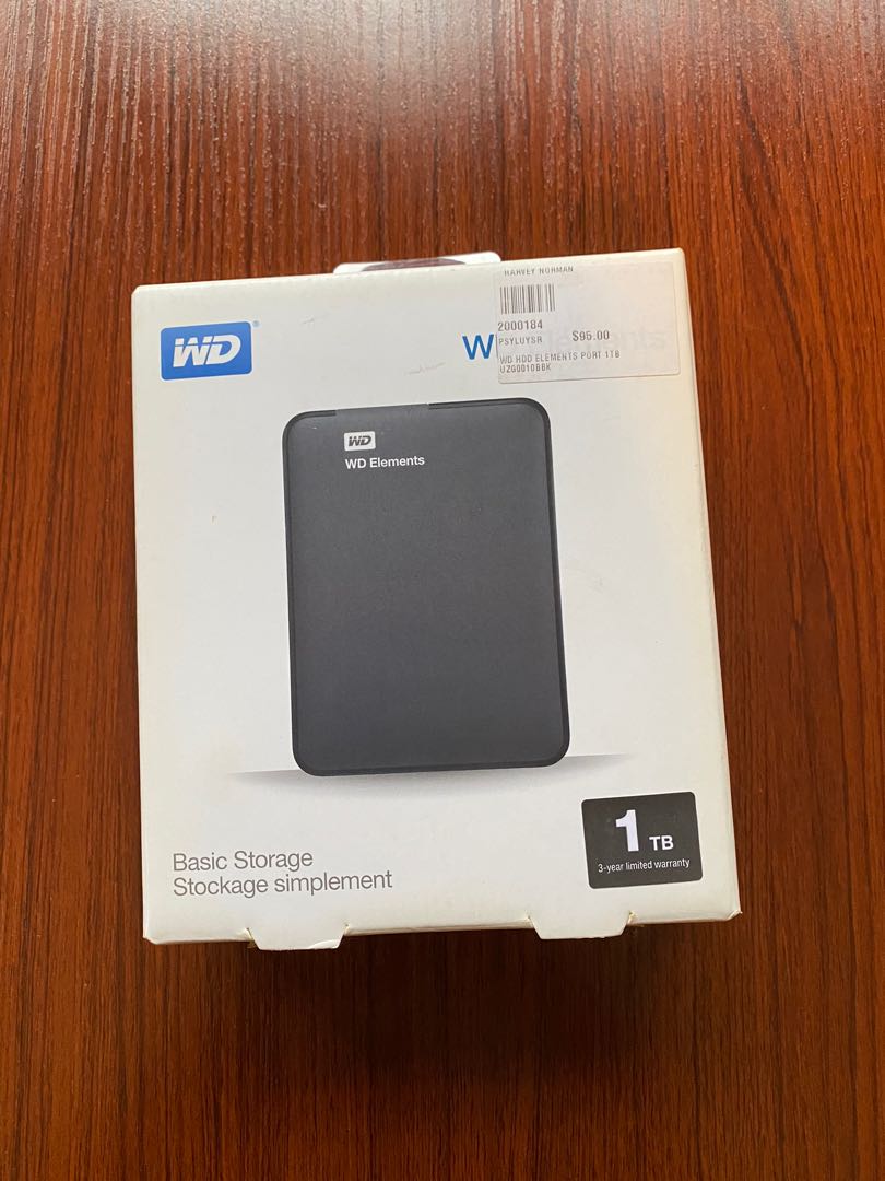 1TB WD external hard disk, Mobile Phones & Gadgets, Mobile & Gadget