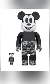 Affordable bape mickey bearbrick monotone For Sale | Toys u0026 Games |  Carousell Singapore