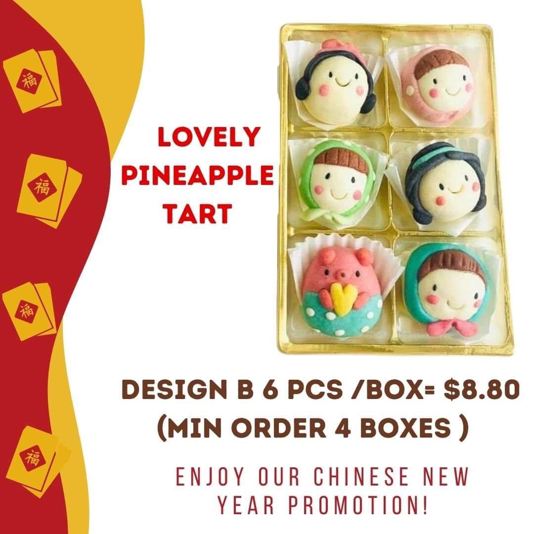 5 boxes /Pineapple Tarts / Cookies for CNY2022 ( Order Before 25 Jan