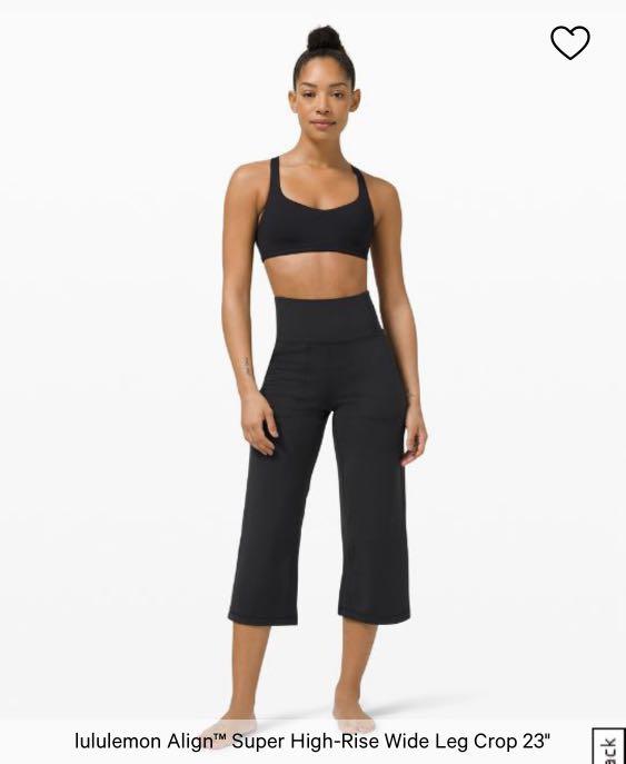 Lululemon Aligh High Rise Wide leg Pant (short), Women's Fashion,  Activewear on Carousell