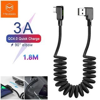 **包郵** Mcdodo USB to Type C 奧米加系列/黑膠系列 伸縮數據線 尼龍編織快充數據線 充電線 防纏繞 可伸縮 夜光 尼龍編織 1.8M 黑色630023466664971124