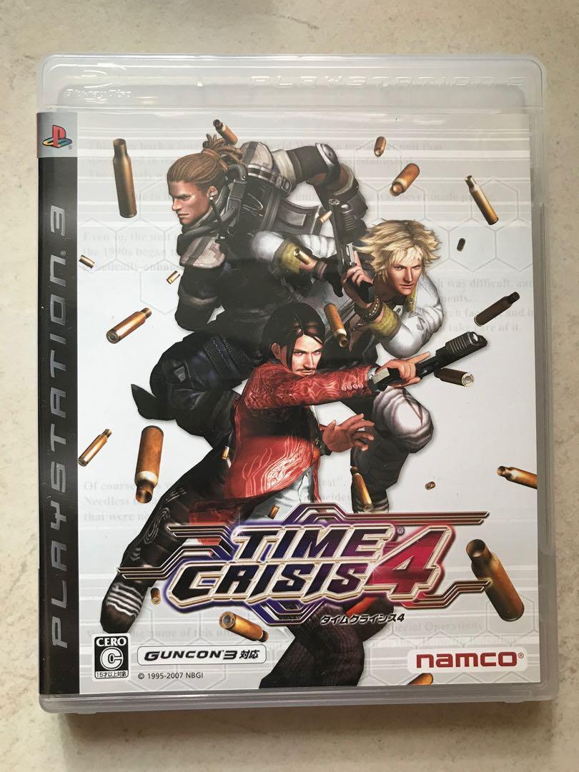 日版PS3 NAMCO TIME CRISIS TC4 火線危機街機移植光線槍警匪射擊經典