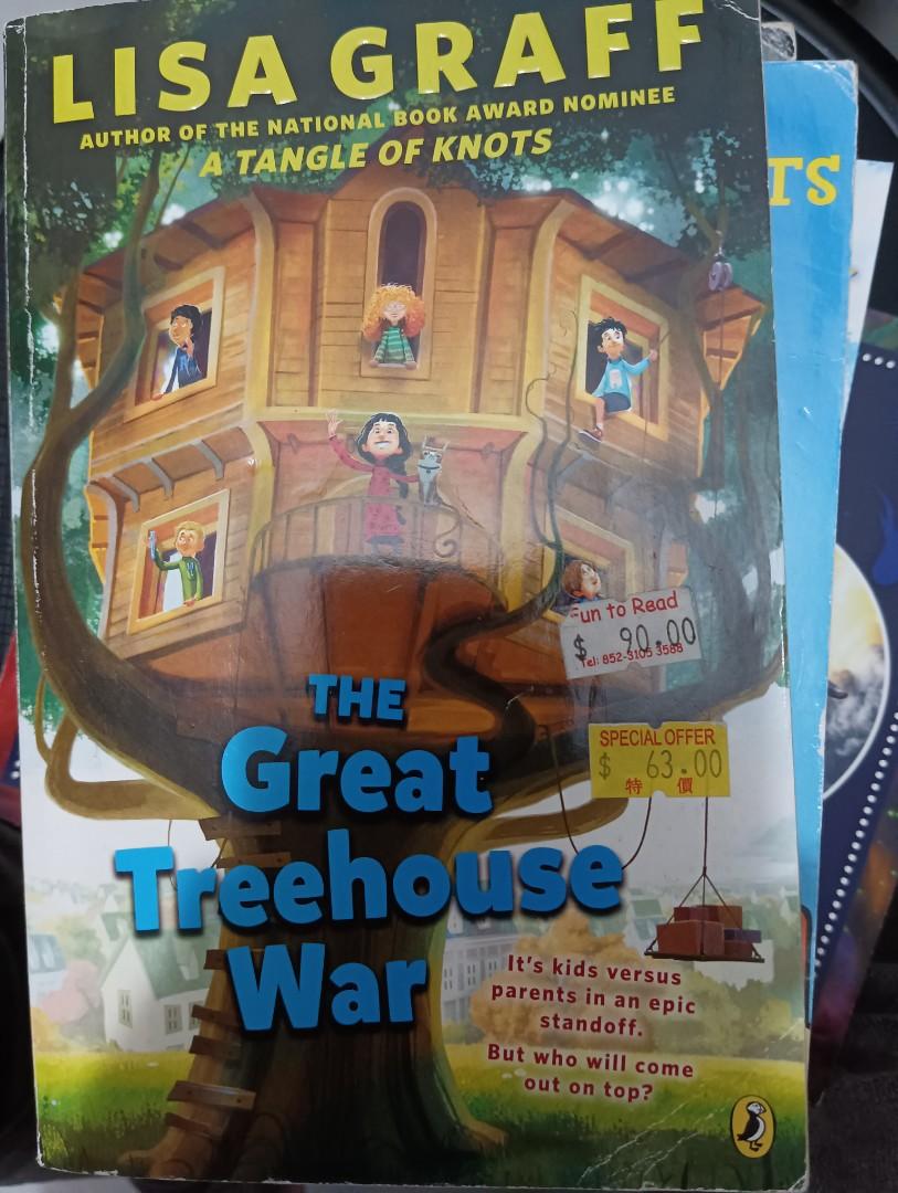 英文故事書 the great treehouse war, 興趣及遊戲, 書本 & 文具, 小說 & 故事書 Carousell