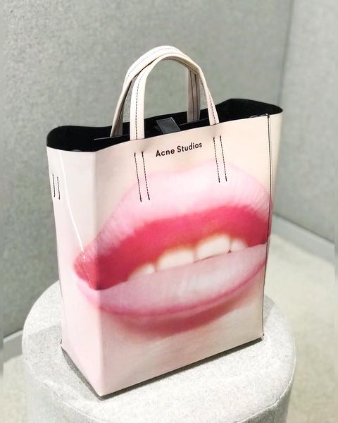 acne studios baker pvc tote