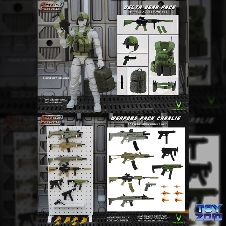 Action Force Delta Gear Pack & Weapons Pack Charlie Accessory Set 1/12