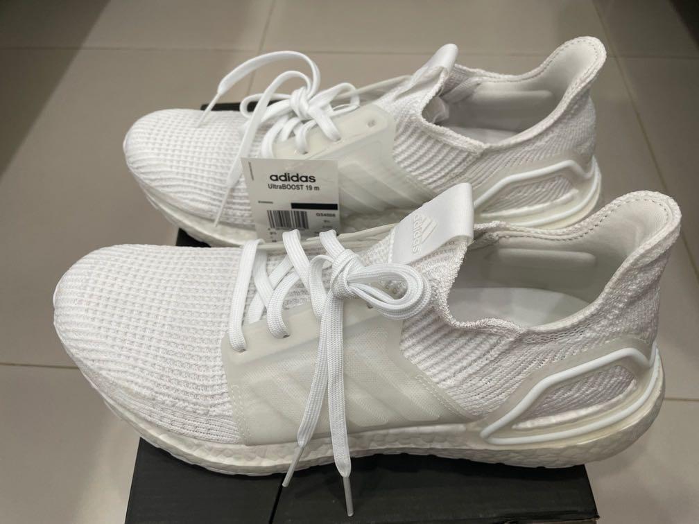 All white ultra boost 19 sale
