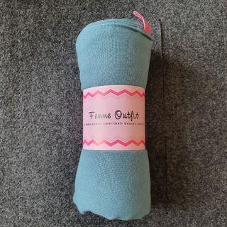 ALICIA SQUARE SHAWL BY FEMME OUTFIT CRYSTAL BLUE
