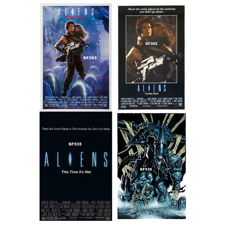 ALIENS (1986) MOVIE POSTERS, Hobbies & Toys, Memorabilia & Collectibles ...