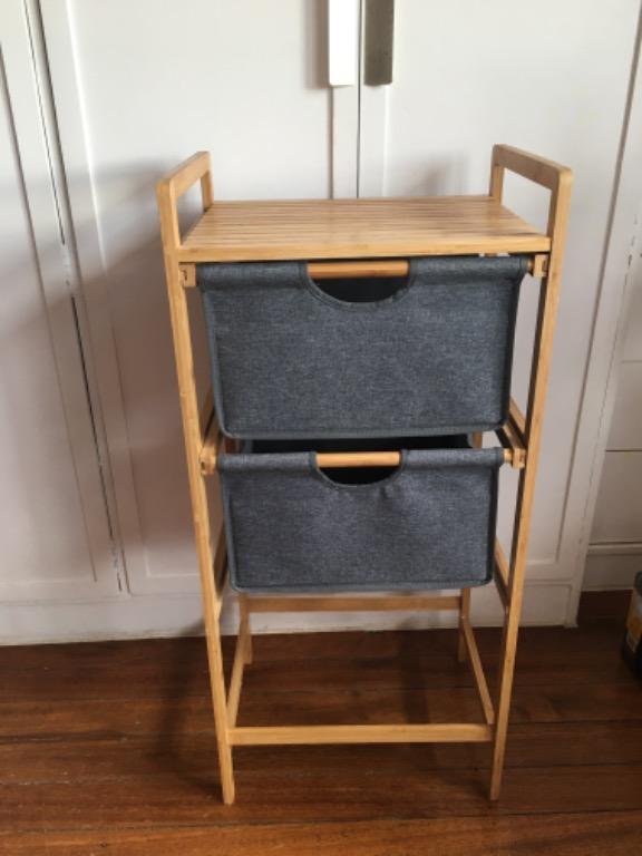 Anko bamboo 2 tier rack, Furniture & Home Living, Furniture, Shelves