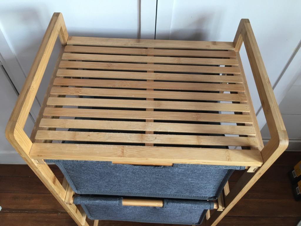 Anko bamboo 2 tier rack, Furniture & Home Living, Furniture, Shelves